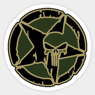 Tactical Military Skull Sticker